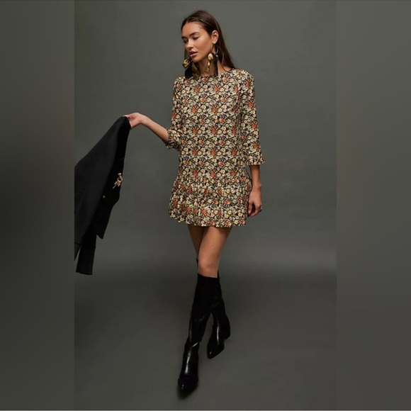 Free People Dresses & Skirts - Free People Avenue Mini Dress Floral Black XS